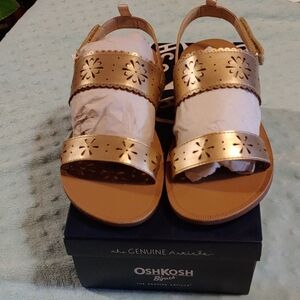 OshKosh Gold Sandals Size 3